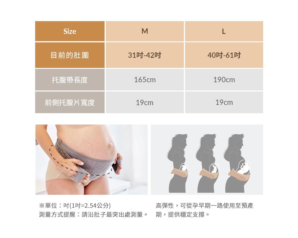孕期蕾絲護膚機能托腹帶 孕期蕾絲護膚機能托腹帶