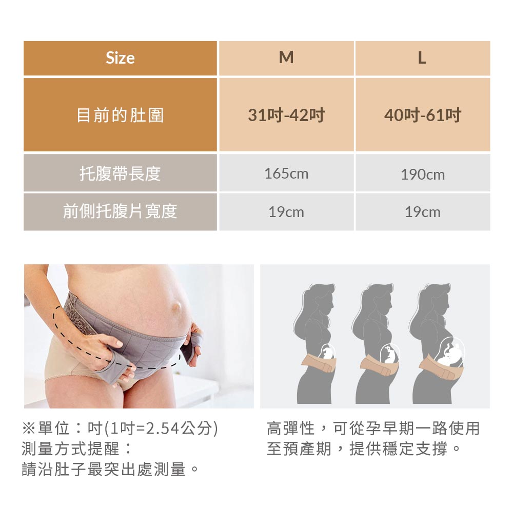 孕期蕾絲護膚機能托腹帶 孕期蕾絲護膚機能托腹帶