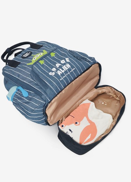 大容量防水媽媽包(迪士尼三眼怪)-藍色6