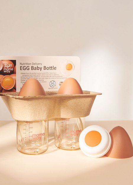 PPSU雞蛋奶瓶200ml (2入)-黃色4