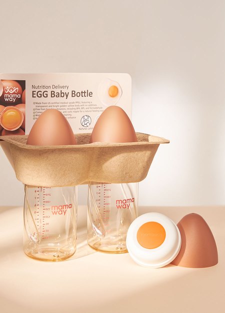 PPSU雞蛋奶瓶超值組(4大2小)+贈奶瓶蔬果清潔洗補充包x3-黃色4