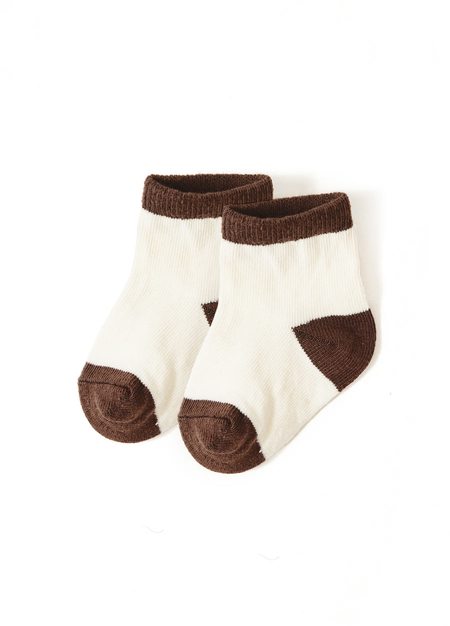 百搭新生兒襪(3入)-咖啡2