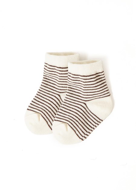 百搭新生兒襪(3入)-咖啡3