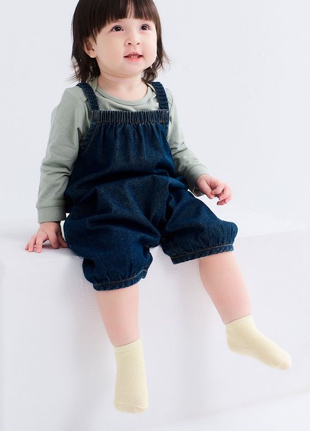 素色新生兒襪(3入)-白色3