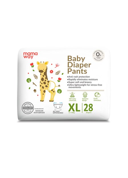 嬰兒褲型尿布/一拉褲(XLx28片)-XL1