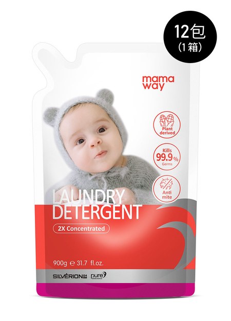 抗菌防蟎洗衣精(900g補充包)12包-1