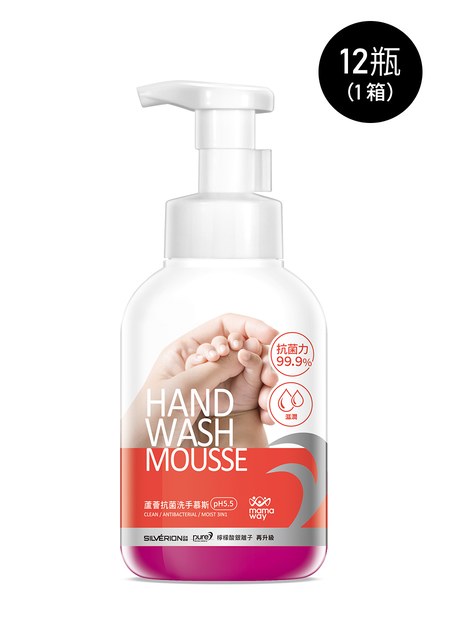 蘆薈抗菌洗手慕斯(12罐/箱) 箱購-1