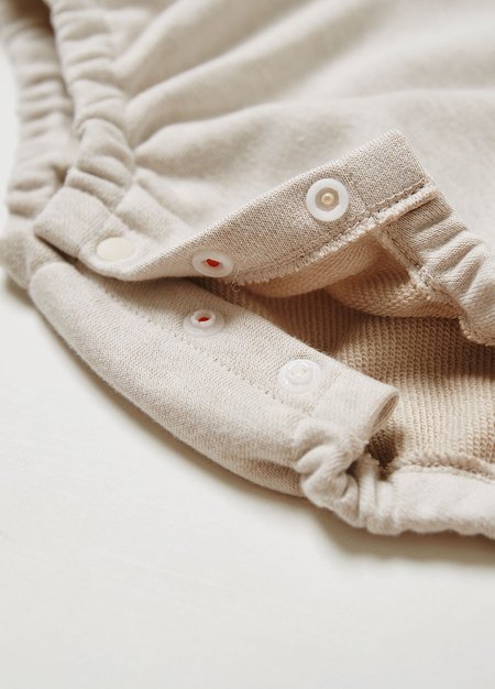 BABY 迪士尼棉質寬鬆包屁衣-米妮-米色3