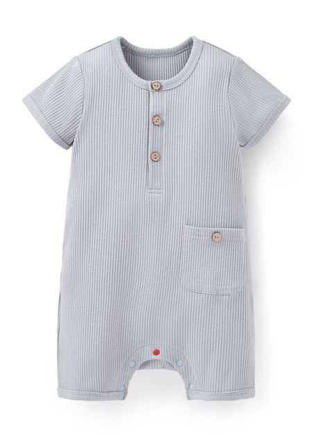 BABY坑條連身包屁衣-灰藍3