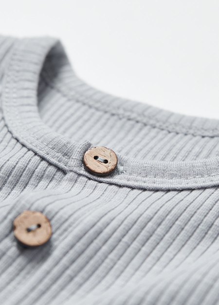 BABY坑條連身包屁衣-灰藍4