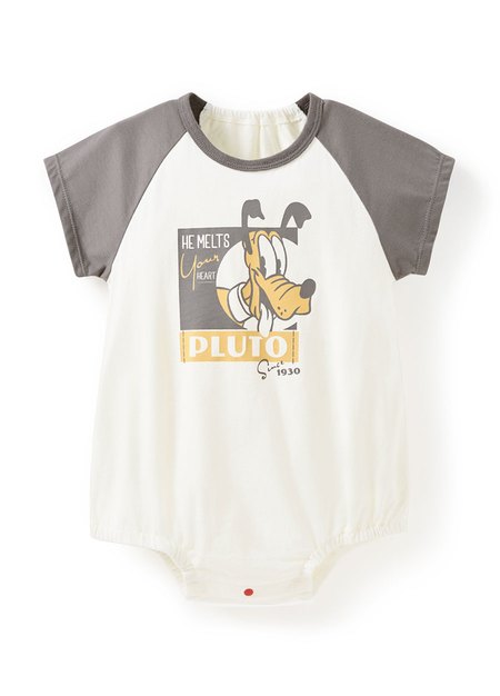 BABY迪士尼棉質拉克蘭寬鬆包屁衣-布魯托-灰色1