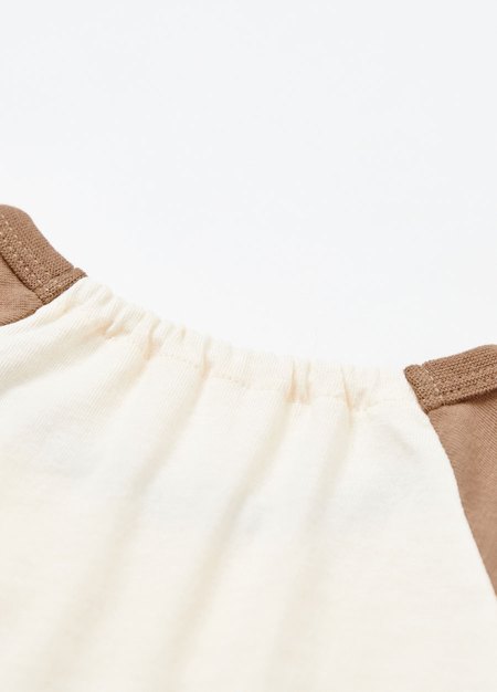 BABY迪士尼棉質拉克蘭寬鬆包屁衣-胡迪-駝色2