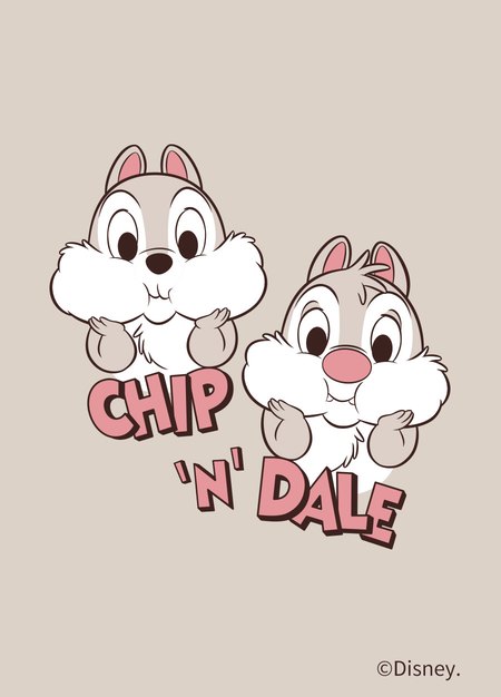 BABY迪士尼棉質連身包屁衣-奇奇與蒂蒂-卡其3