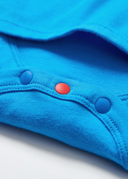 BABY迪士尼公主造型包屁洋裝(附髮帶)-藍色3