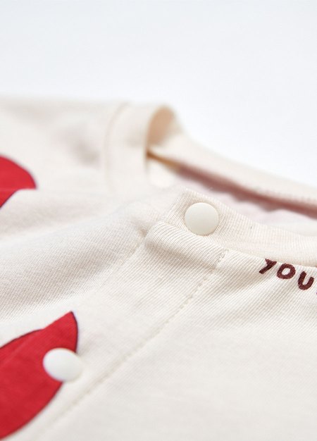 BABY長袖連身衣-蘋果-淺棕2