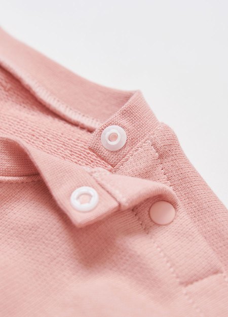 BABY迪士尼毛圈寬鬆包屁衣-奇奇蒂蒂-粉橘2