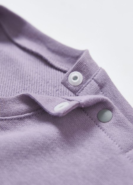 BABY迪士尼毛圈寬鬆包屁衣-費加洛-淺紫2