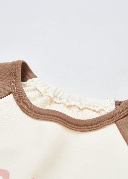 BABY迪士尼毛圈拉克蘭寬鬆包屁衣-奇奇蒂蒂-駝色2