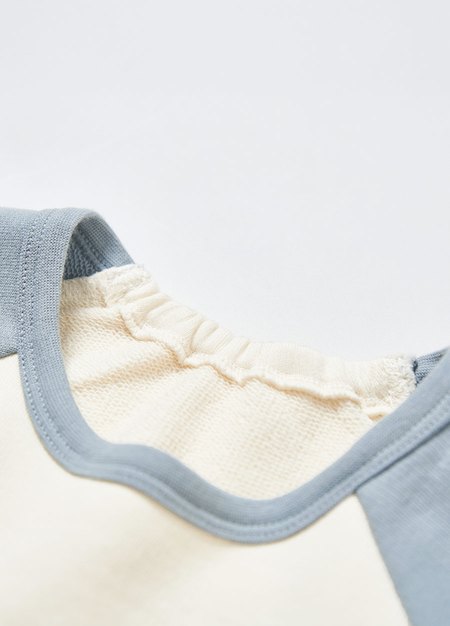 BABY迪士尼毛圈拉克蘭寬鬆包屁衣-桑普兔-灰藍2