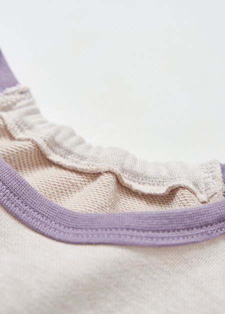 BABY迪士尼毛圈拉克蘭寬鬆包屁衣-奇奇蒂蒂-淺紫2