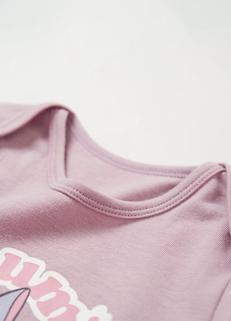 BABY迪士尼蓄熱保溫長袖連身衣-桑普兔-淺紫4