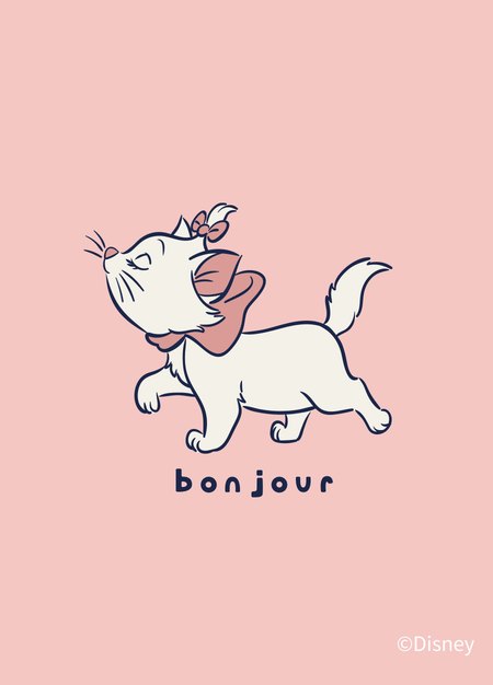 BABY迪士尼蓄熱保溫長袖包屁衣-瑪麗貓-深粉3