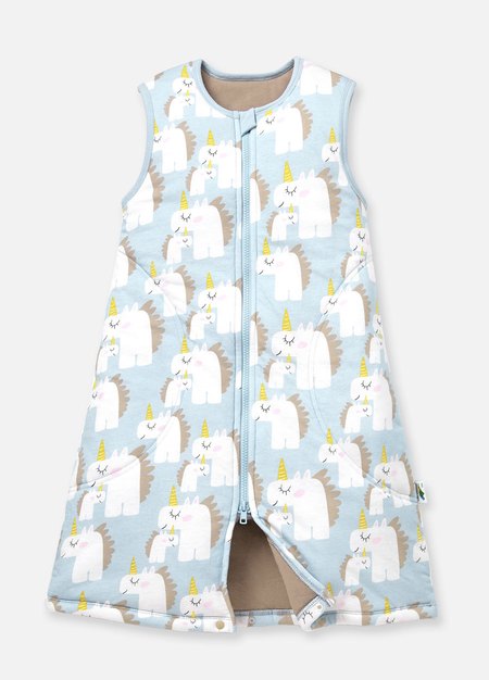 抗菌防踢被(秋冬款3Y)拉鍊款-獨角獸-淺灰藍1