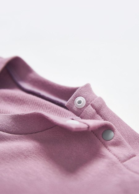 BABY假兩件寬鬆上衣-藕紫3