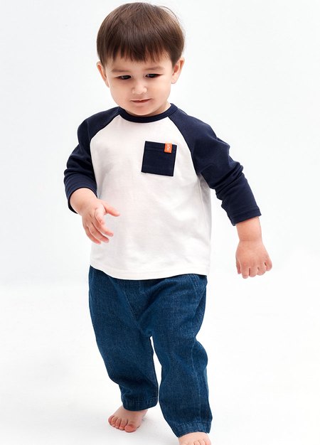 BABY拉克蘭長袖T恤-深藍3