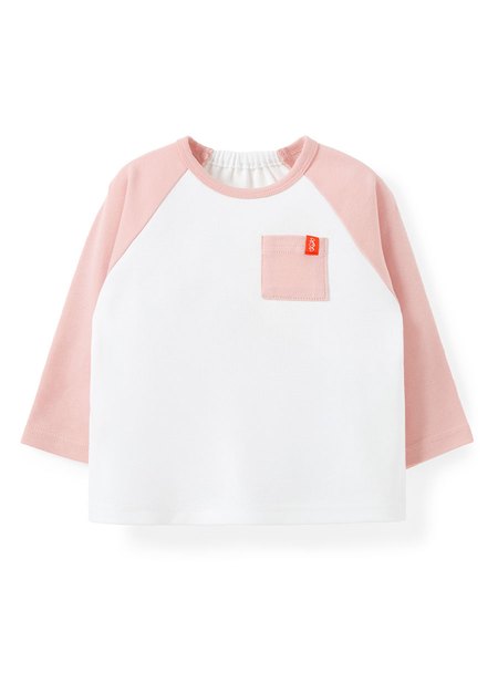BABY拉克蘭長袖T恤-淺粉1