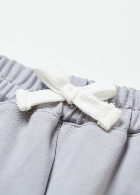 BABY涼感鬆緊短褲-灰藍4