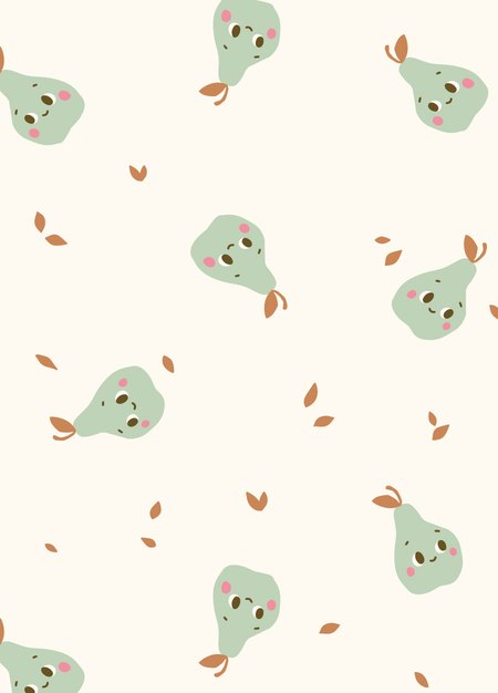 新生兒 短袖連身包屁衣-西洋梨-米色3