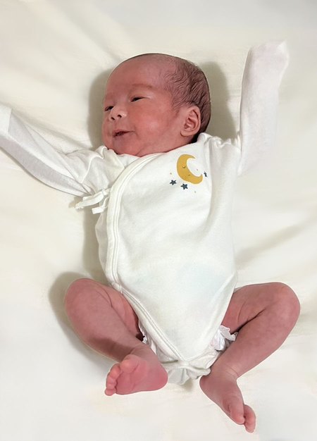 Early Baby Q彈棉質長袖包屁衣(2入)-白色3