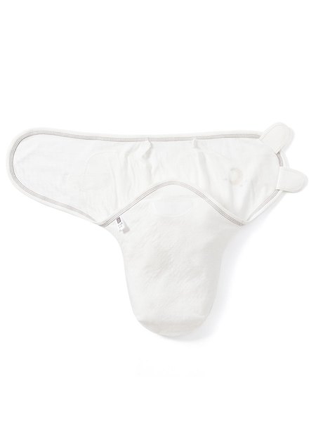 早產兒蠶寶寶包巾(2入)-白4