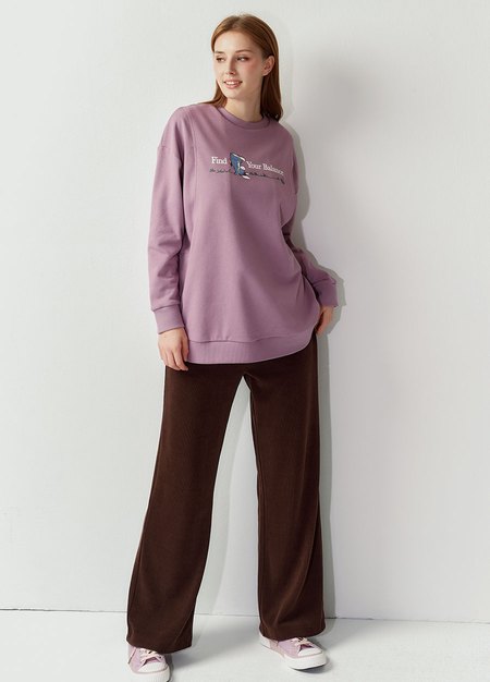 迪士尼維尼好朋友長版孕哺上衣-藕紫4