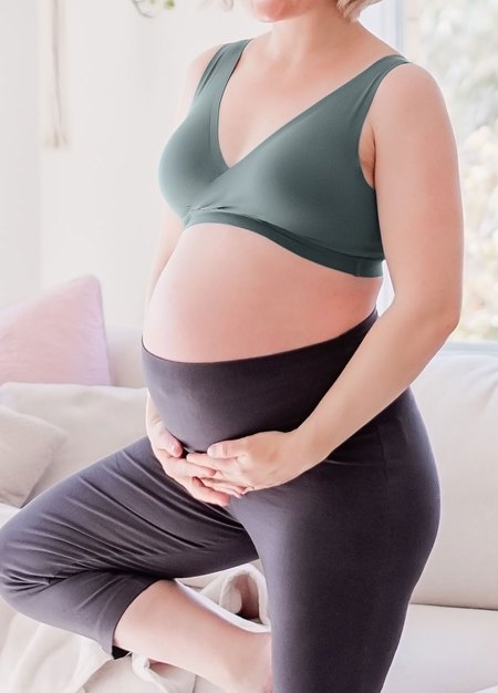 零著感無痕月子內衣-綠色3