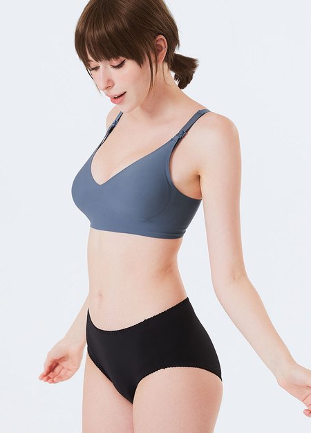 零著感無痕哺乳內衣-藍紫4