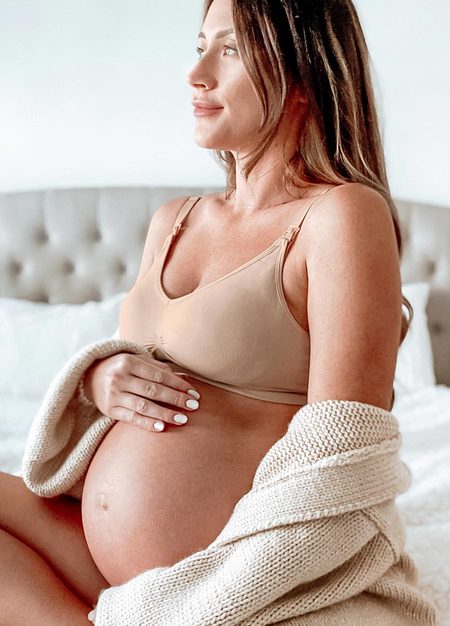 Meryl紗高透氣抗菌無痕哺乳內衣(固定罩杯)-膚色4