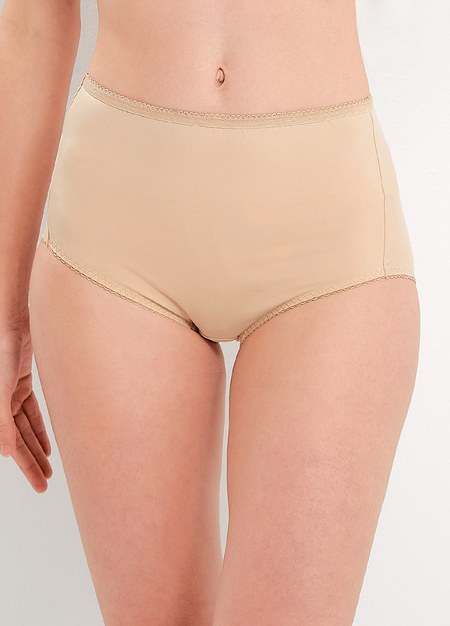 Meryl抗菌涼感孕婦內褲(高腰2入組)-膚色1