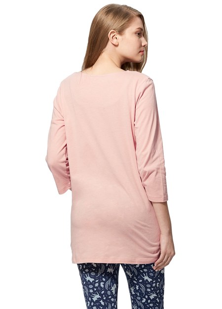 迪士尼小鹿斑比孕哺居家服組-灰粉紅4