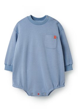 BABY棉質寬鬆包屁衣 - 藍色