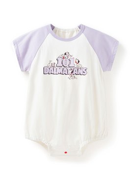 BABY迪士尼棉質拉克蘭寬鬆包屁衣-101忠狗 - 淺紫