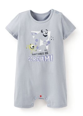 BABY迪士尼棉質連身包屁衣-怪獸電力公司 - 藍紫