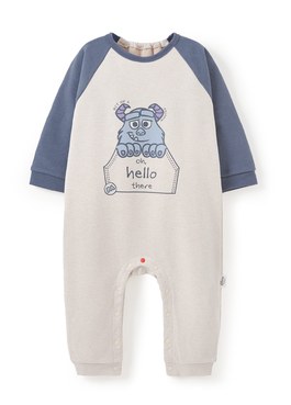 BABY迪士尼毛圈長袖連身衣-毛怪