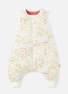 抗菌防踢被(秋冬款0-24M)拉鍊款-恐龍佩佩豬