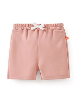 BABY涼感鬆緊短褲 - 粉橘