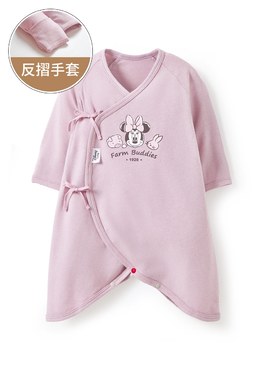 新生兒迪士尼蓄熱保溫蝴蝶衣-米妮與好朋友 - 淺紫