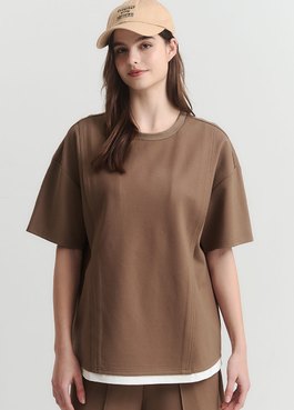 涼感休閒寬版孕哺上衣