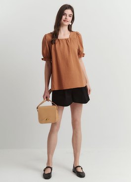 簡約打摺西裝孕婦短褲