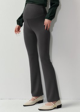 彈力喇叭緊身孕婦褲